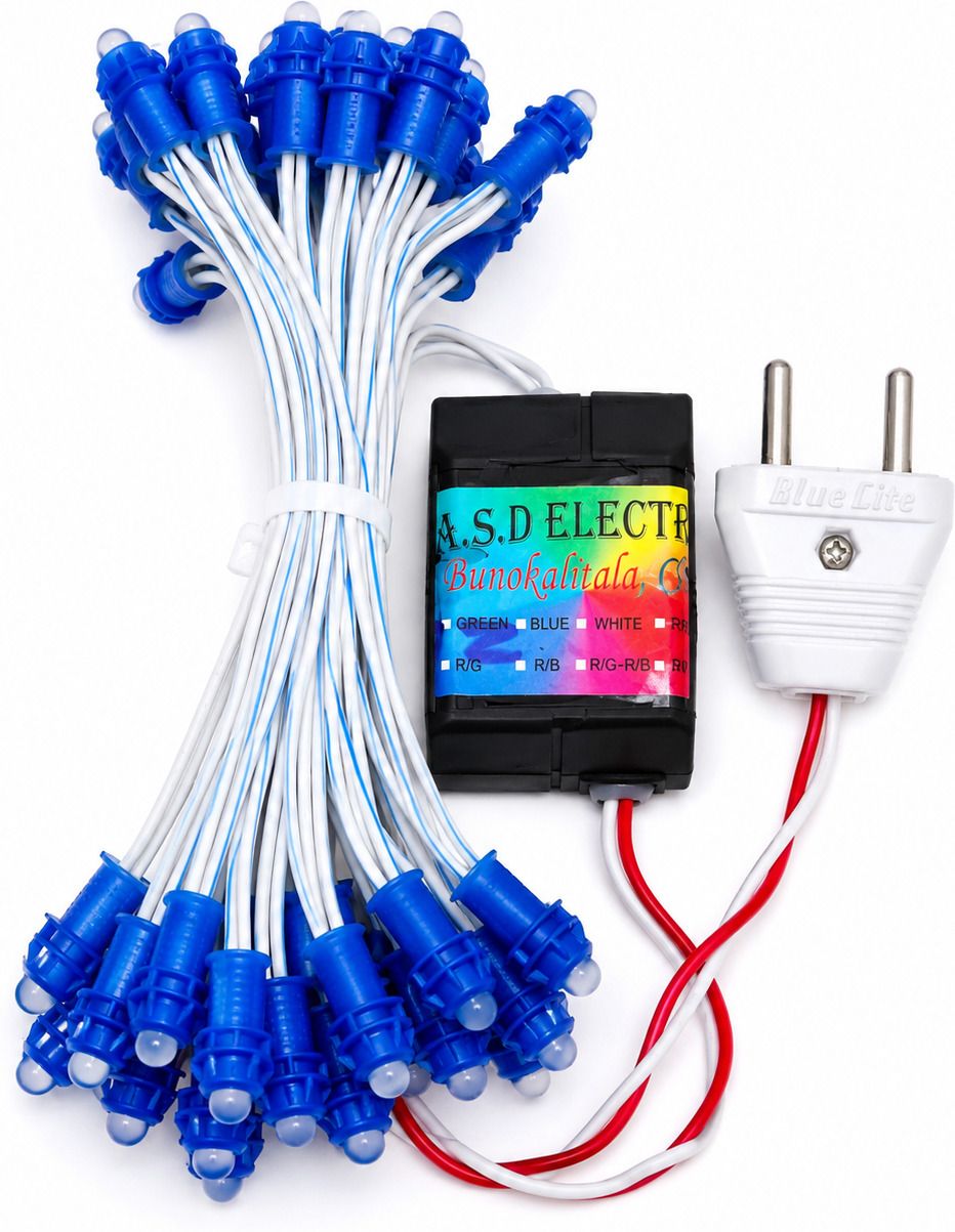 a.s.d. electronics 50 LEDs 7 m Blue Steady String Rice Lights-picture-10