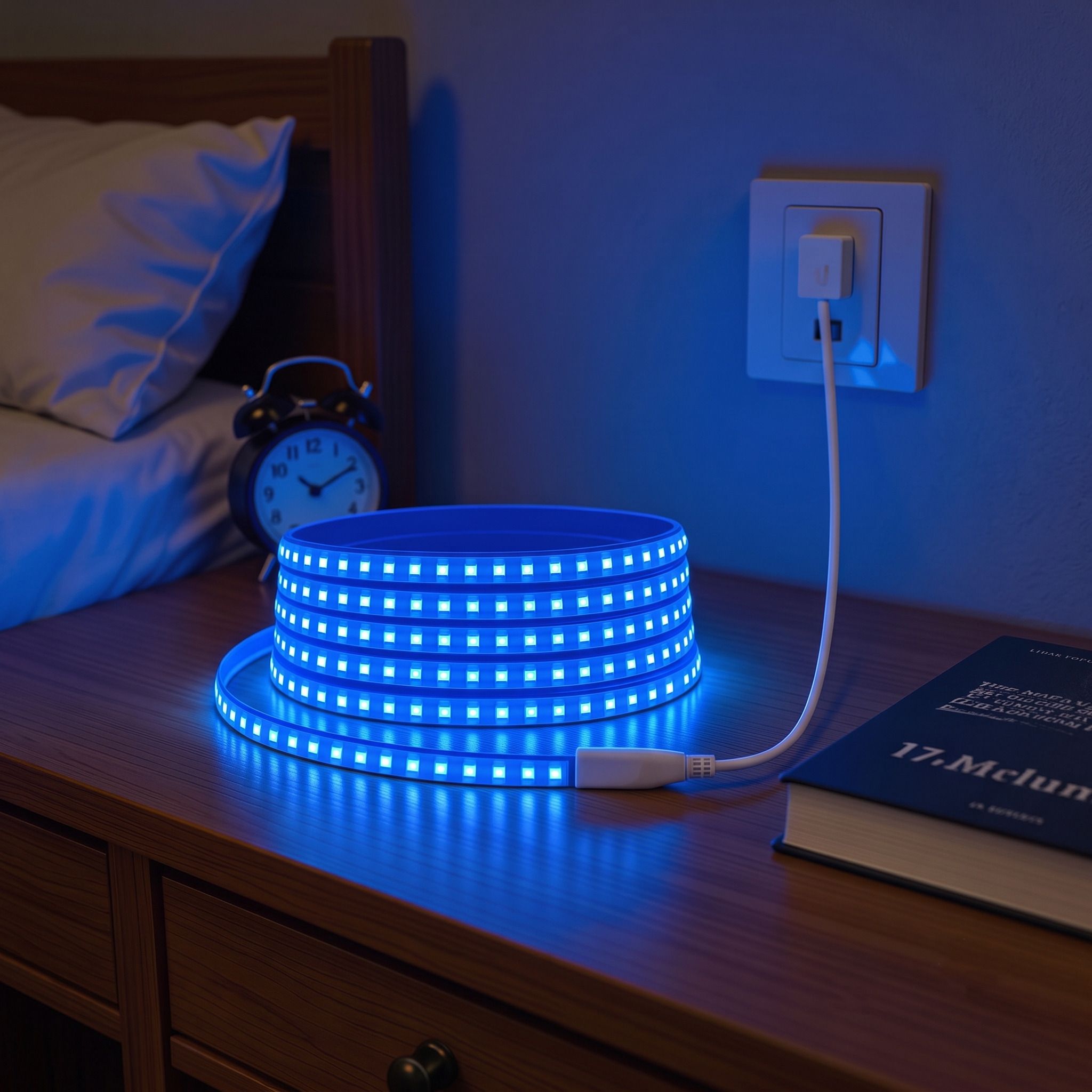 plugit 360 LEDs 3 m Blue Steady, Flickering Strip Rice Lights-picture-45