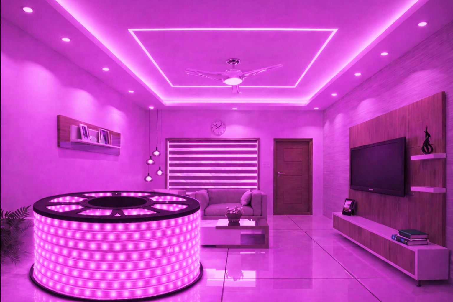 hybrix 120 LEDs 10 m Pink Steady Strip Rice Lights-picture-30