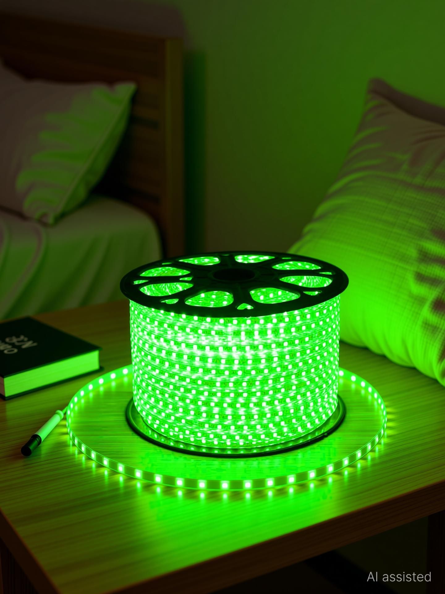 1200 LEDs 20 m Green Steady Strip Rice Lights-image-7