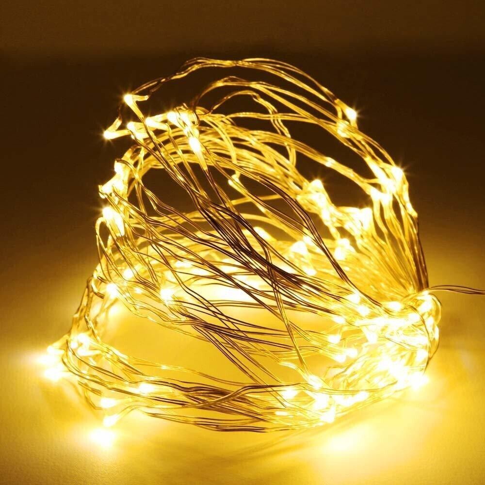50 LEDs 5 m Yellow Steady String Rice Lights-image-38