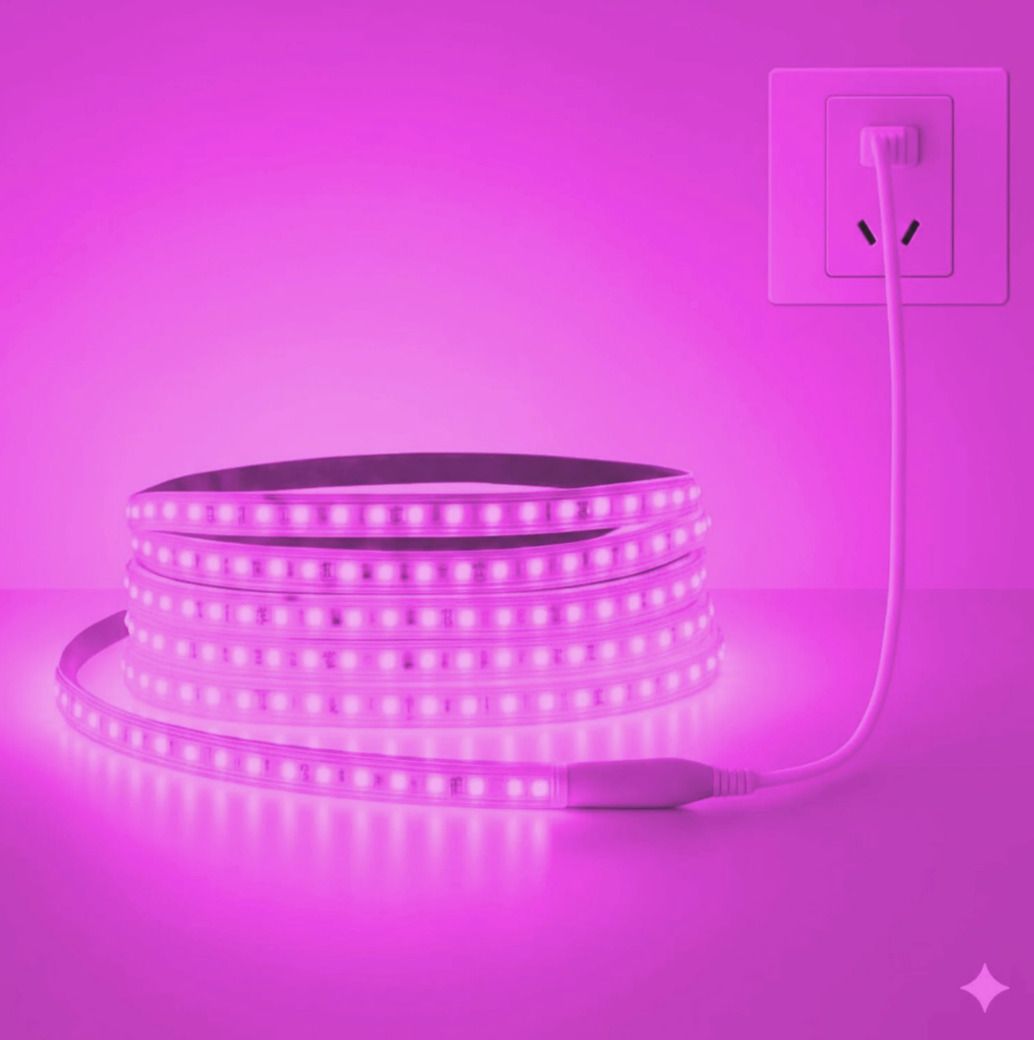 1800 LEDs 10 m Pink Steady Strip Rice Lights-image-20