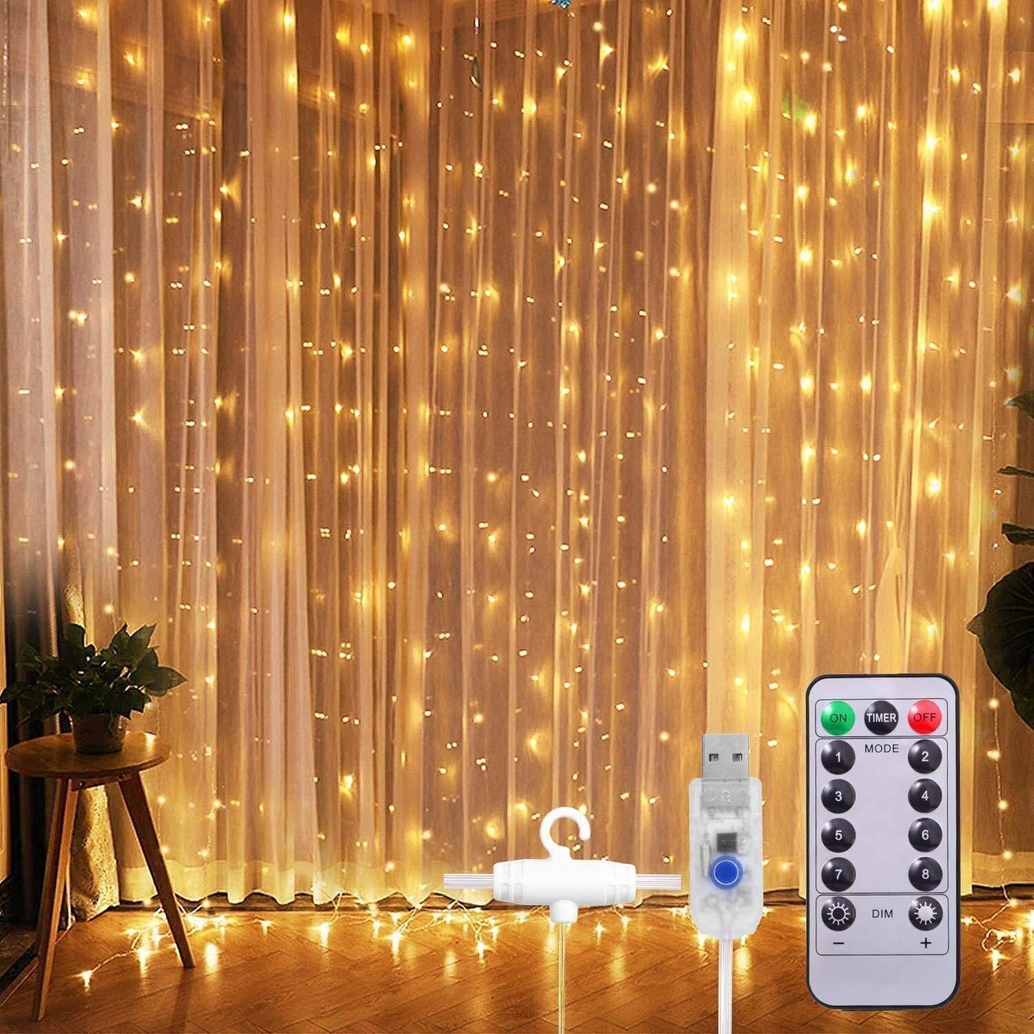 240 LEDs 3 m White Steady String Rice Lights
