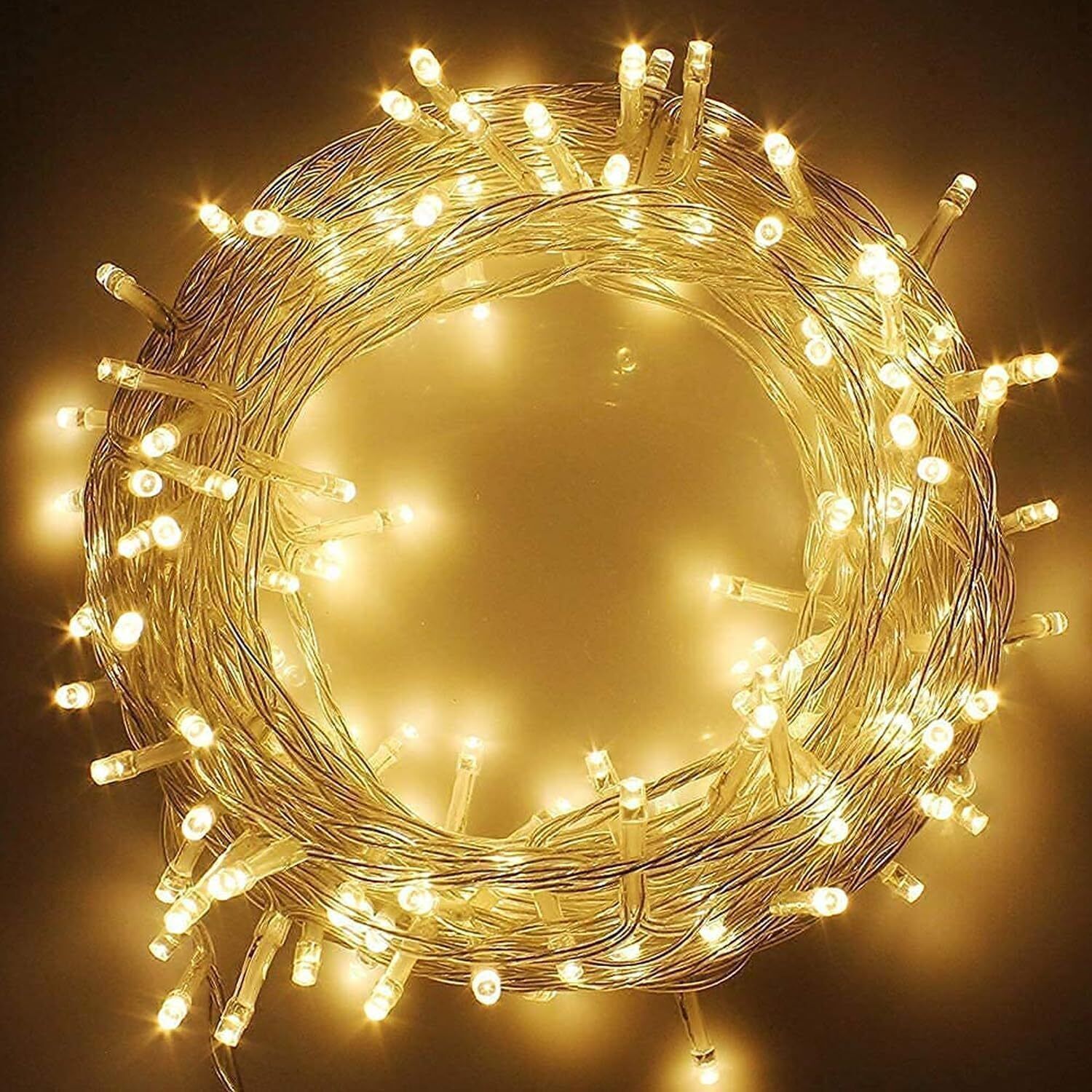 40 LEDs 10 m Yellow Steady String Rice Lights-image-42