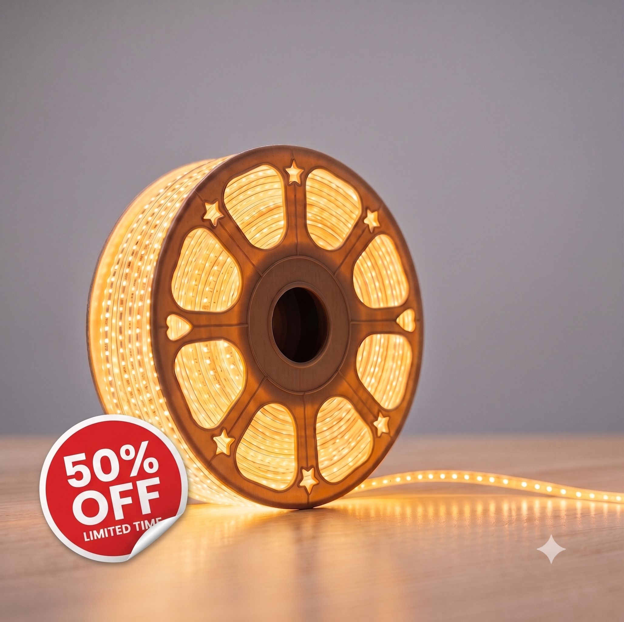 aurix 360 LEDs 5 m Yellow Steady Strip Rice Lights-picture-38