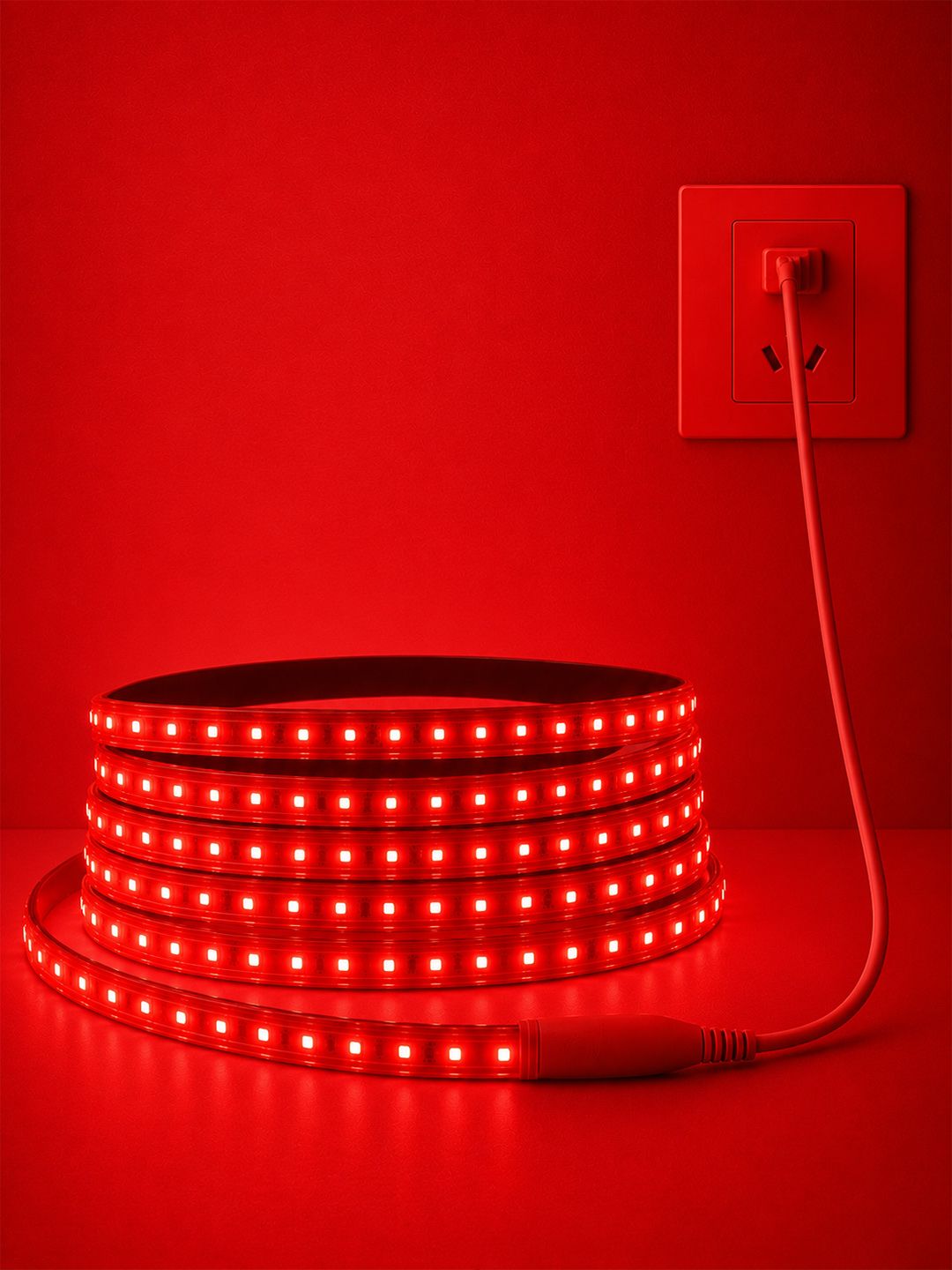 900 LEDs 15 m Red Steady Strip Rice Lights-image-34