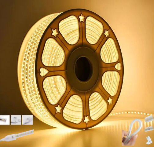 dr mureco 6500 LEDs 50 m Yellow Steady Strip Rice Lights-picture-27