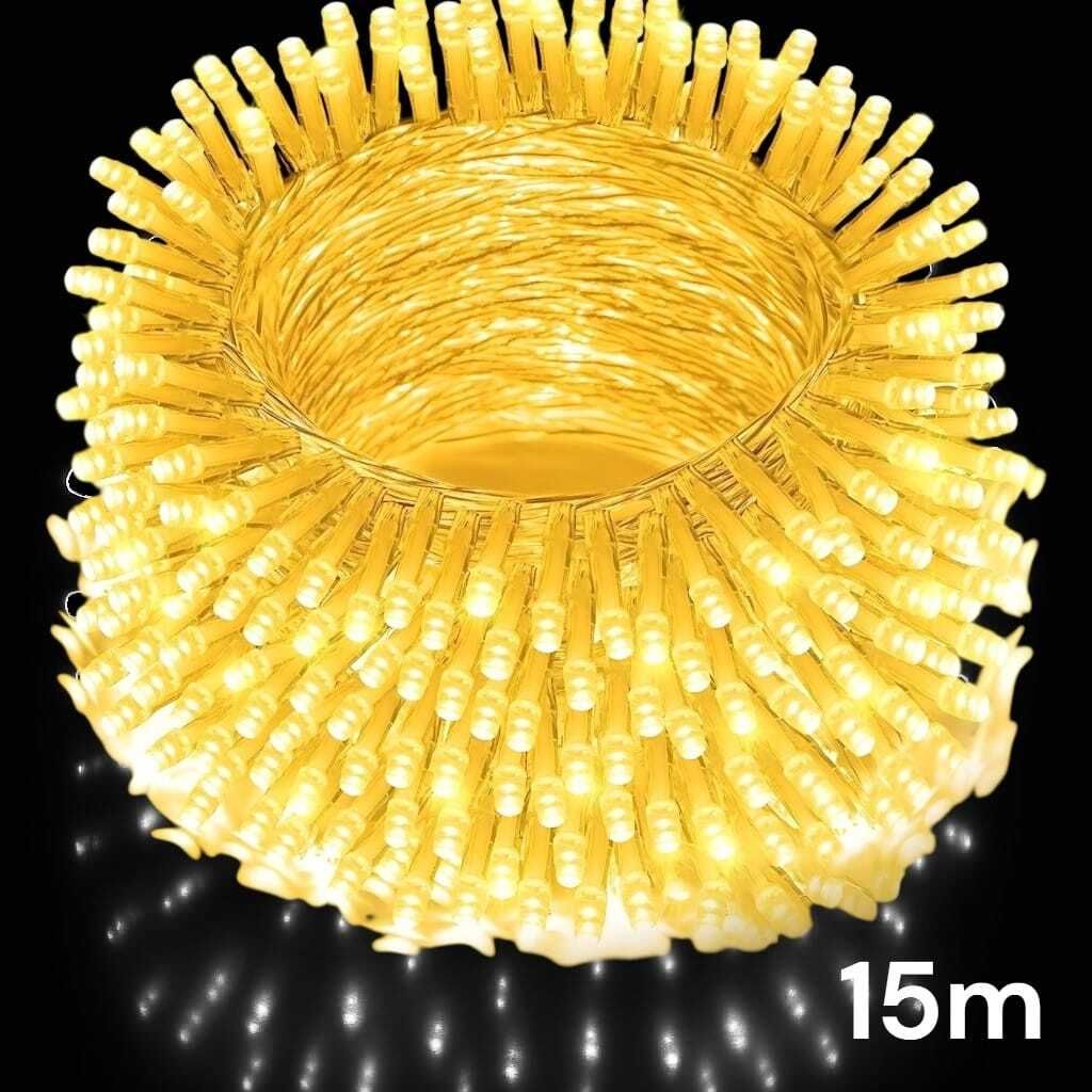 40 LEDs 15 m Yellow Steady String Rice Lights-image-29