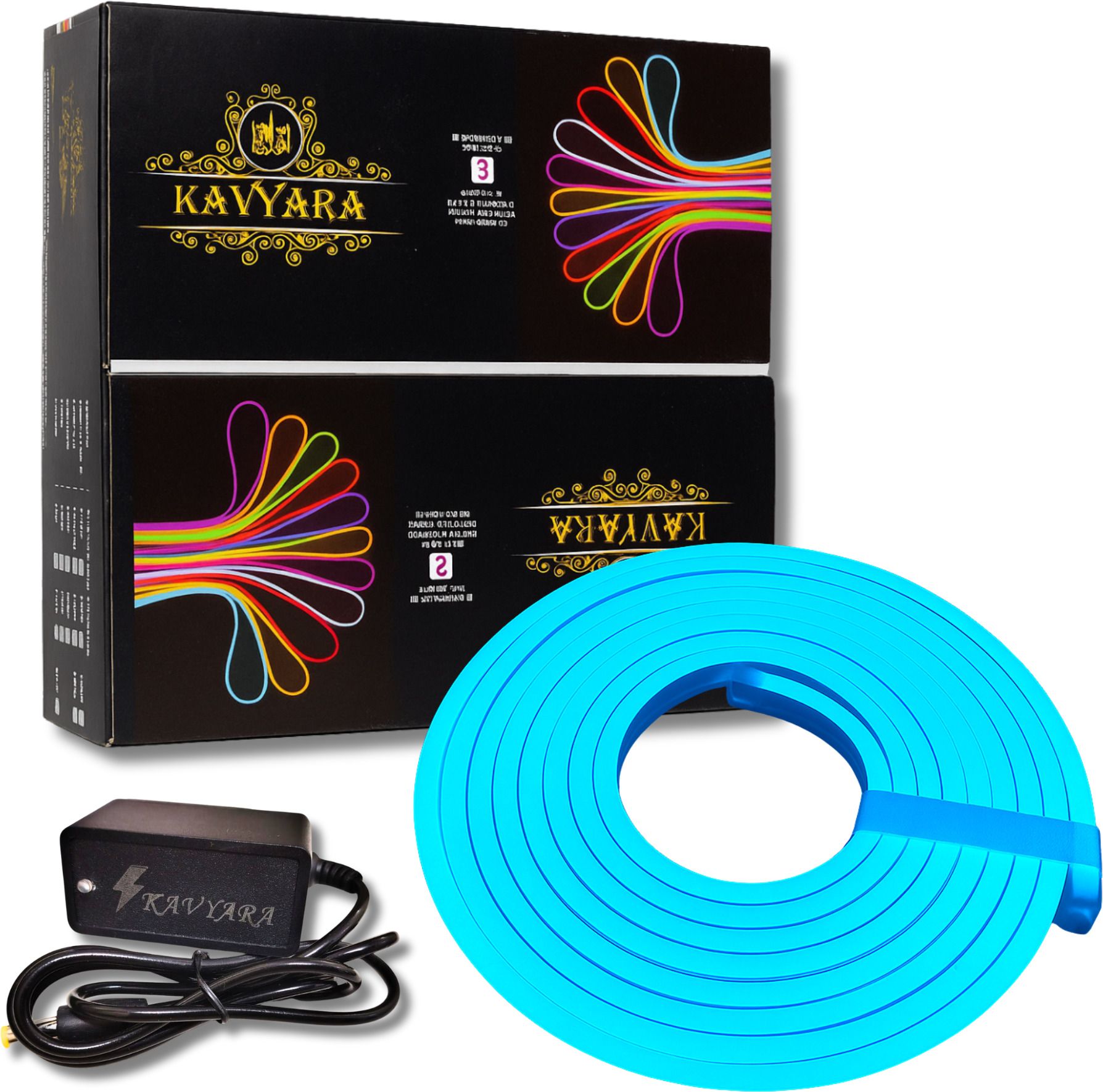 kavyara 600 LEDs 5 m Blue, White Steady Strip Rice Lights-picture-10