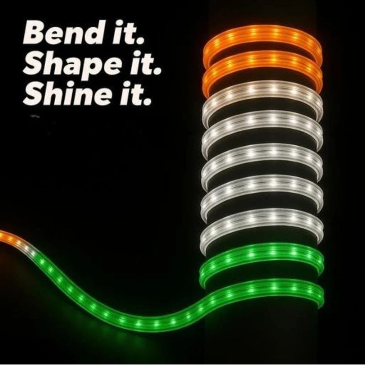 1500 LEDs 12 m Orange, White, Green Steady Strip Rice Lights