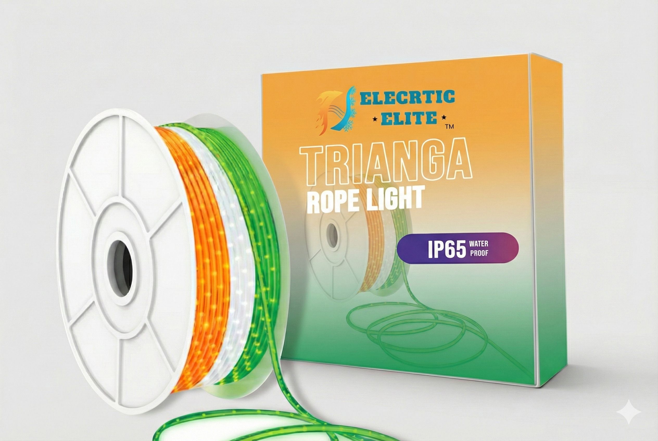 2100 LEDs 14 m Orange, White, Green Steady String Rice Lights-image-37