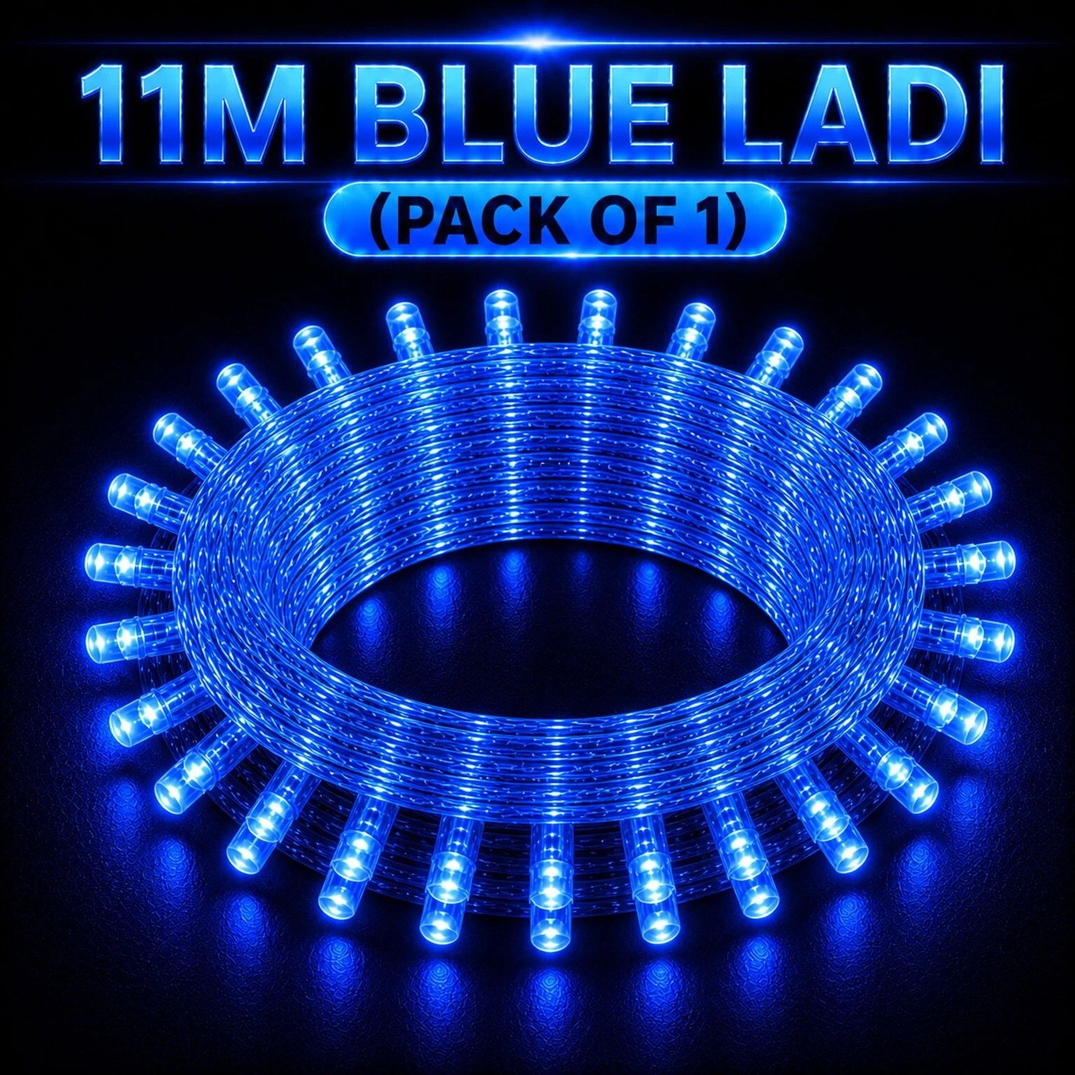 40 LEDs 11 m Blue Steady Bulb Rice Lights-image-21