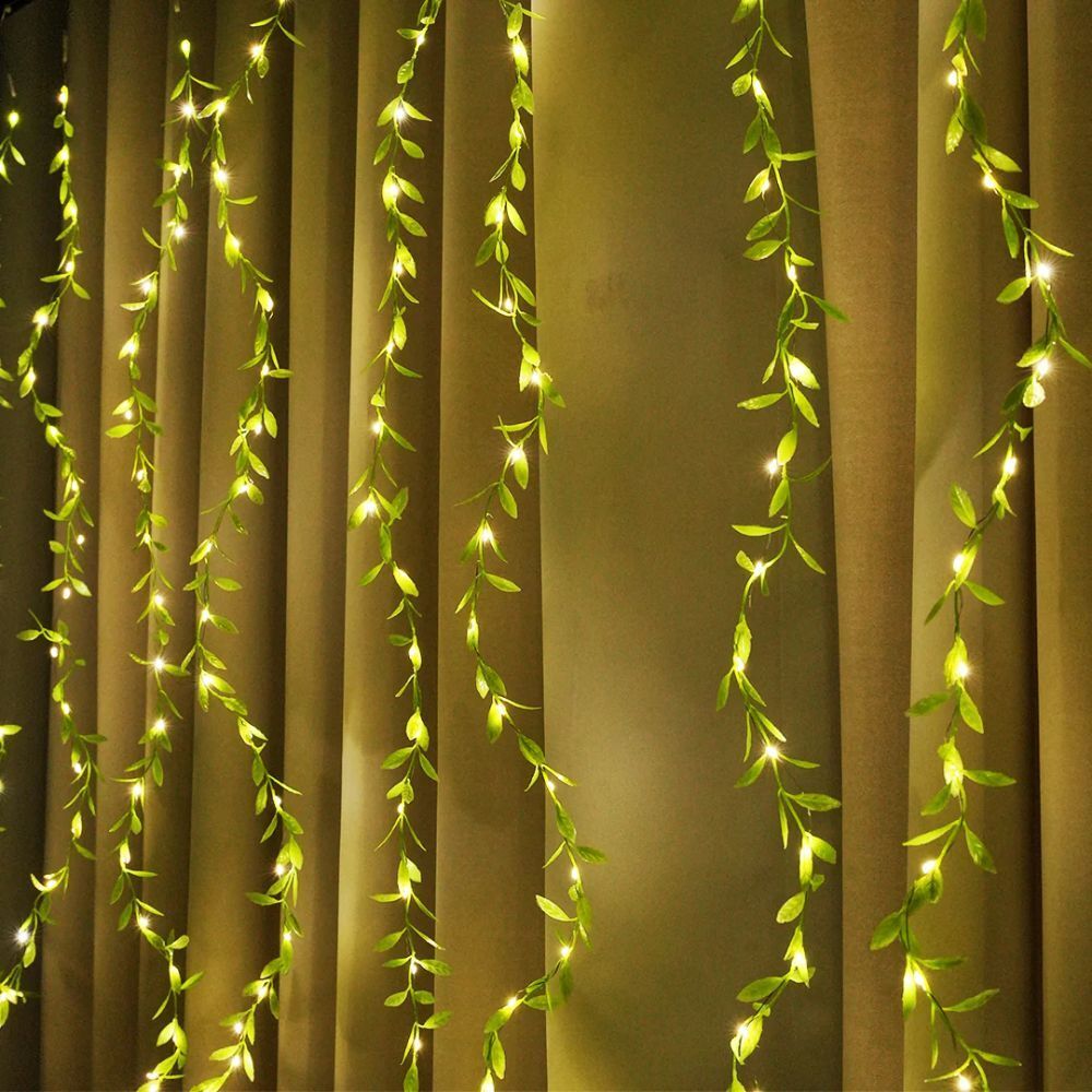 niyamax 200 LEDs 3 m Yellow Steady, Flickering Leaf Rice Lights-picture-11