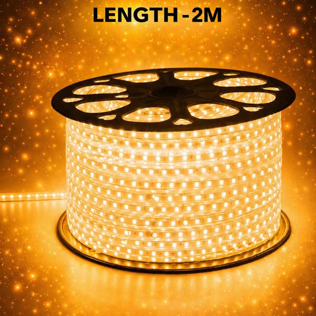 spark world 1200 LEDs 2 m Yellow Steady Strip Rice Lights-picture-32