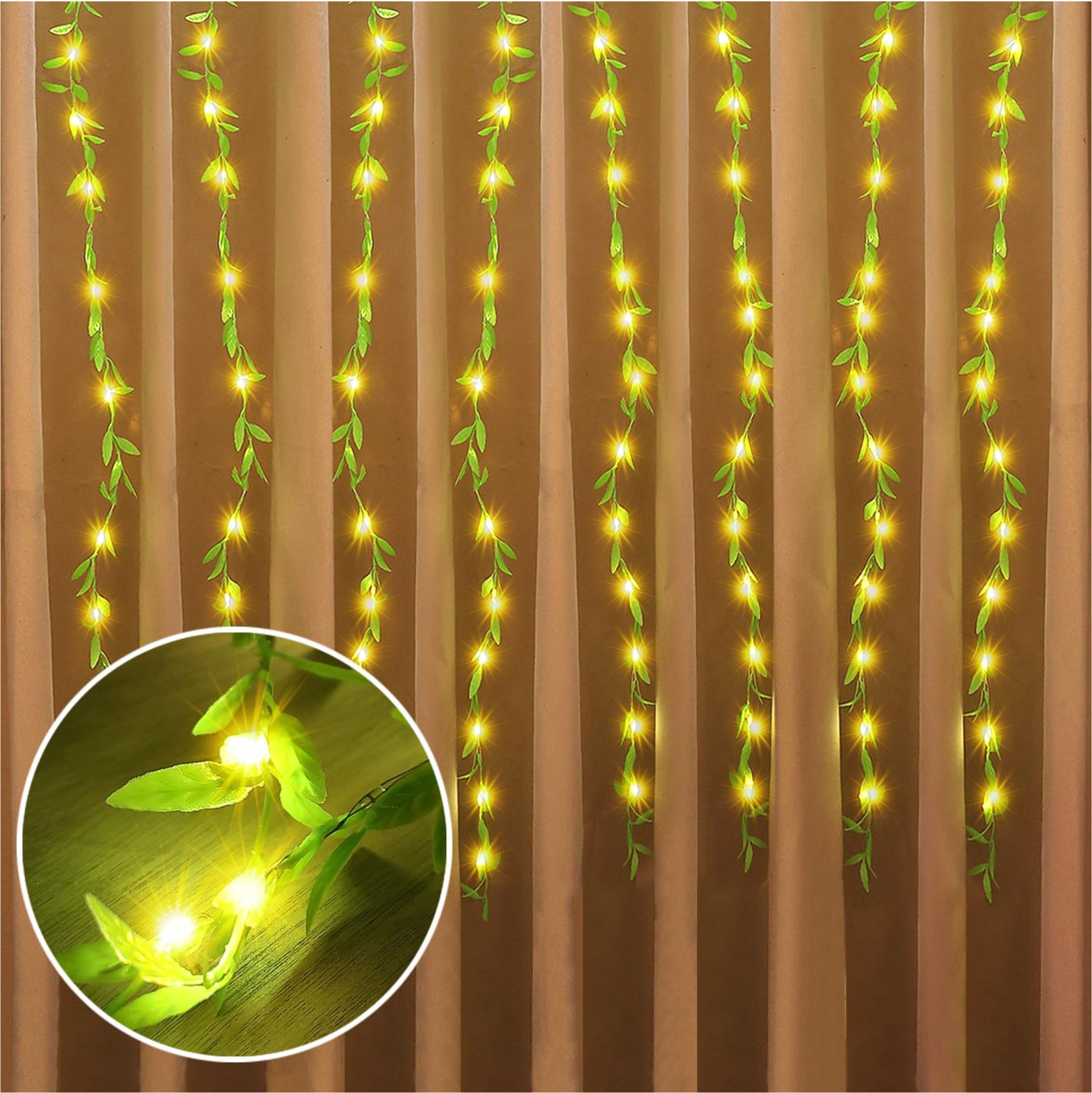 138 LEDs 3 m Beige Color Changing Leaf Rice Lights-image-35