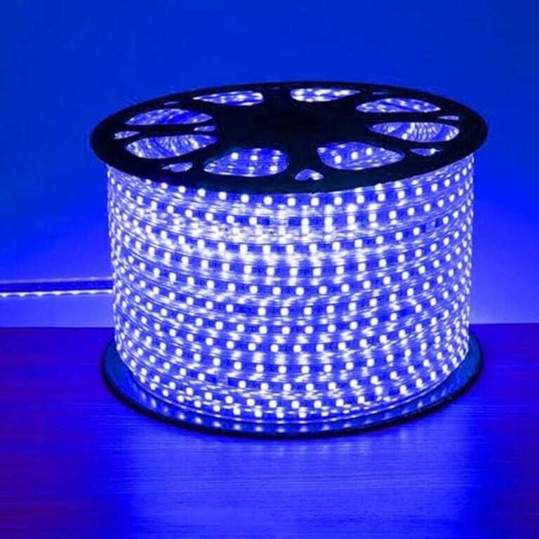 1200 LEDs 35 m Blue Steady Strip Rice Lights