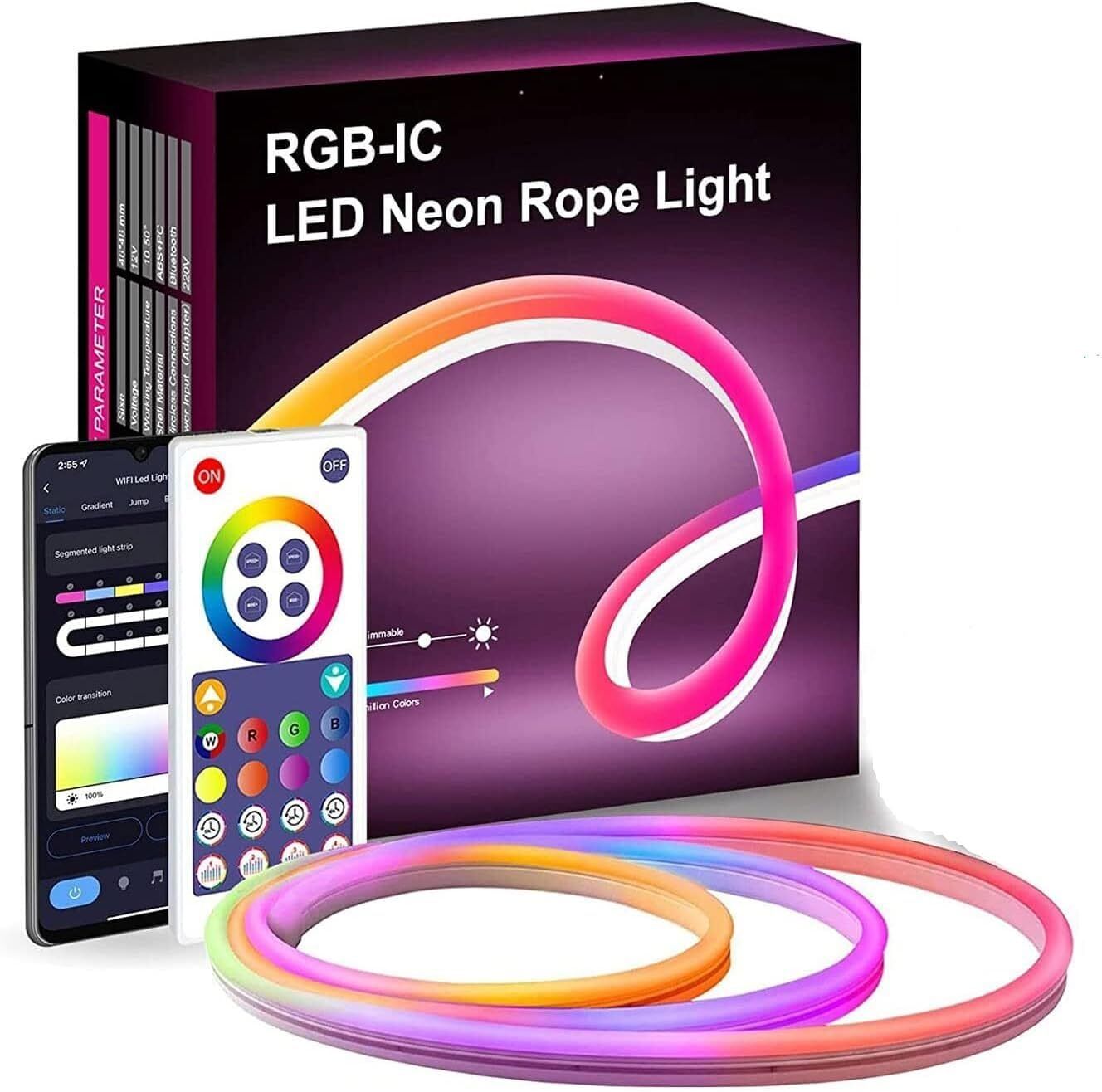 TRUDO RGB Flexible Neon LED Strip 5M App Controlled Light Strip-picture-16