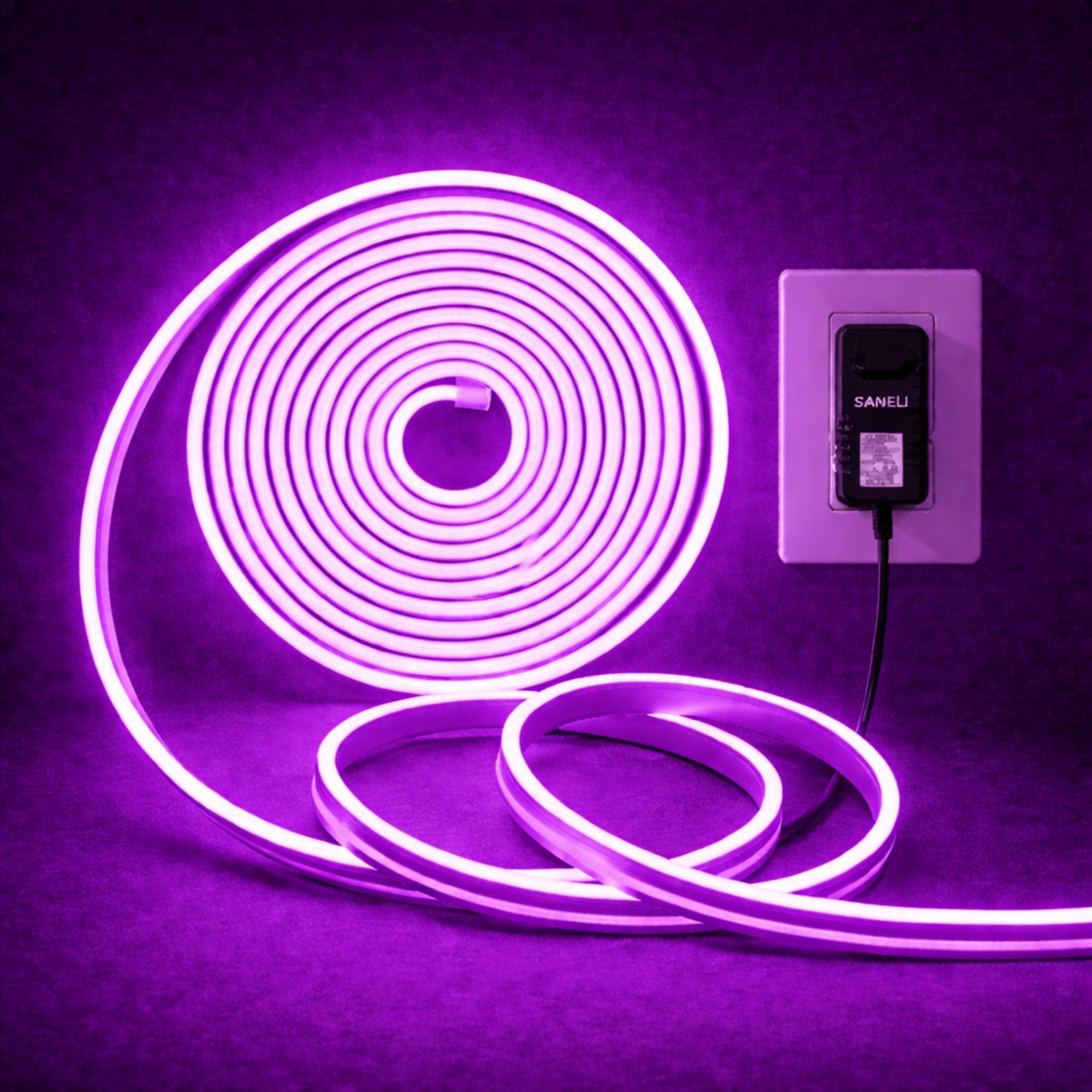 newness 600 LEDs 5 m Purple Steady Strip Rice Lights-picture-14