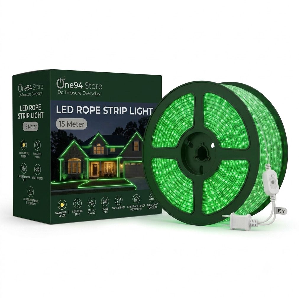 1200 LEDs 10 m Green Steady Strip Rice Lights-image-41