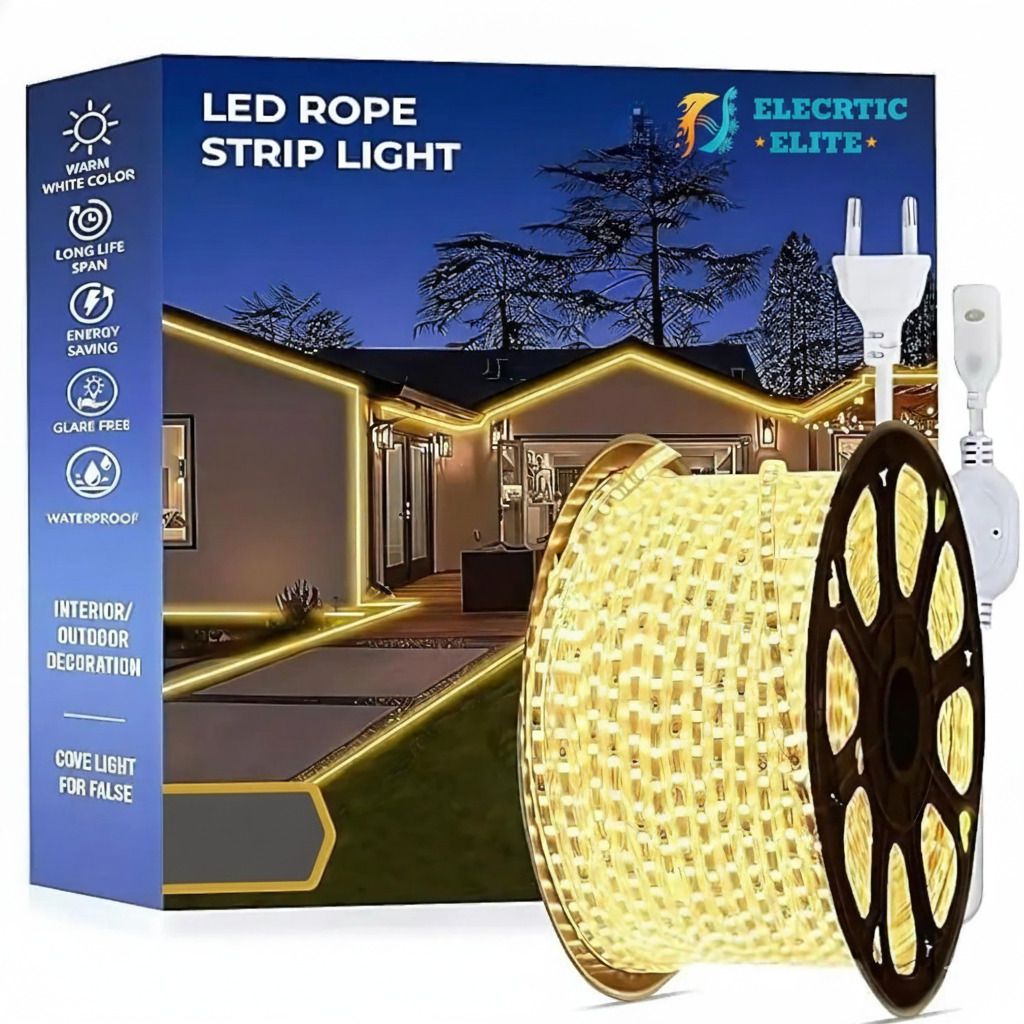 5200 LEDs 35 m Yellow, White Steady String Rice Lights-image-34
