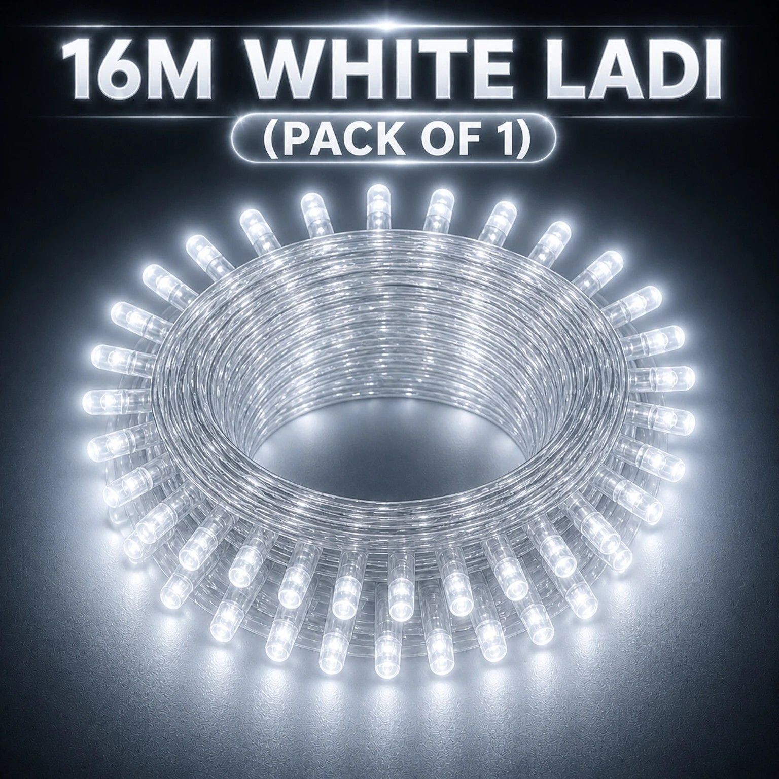 48 LEDs 16 m White Steady Bulb Rice Lights-image-0