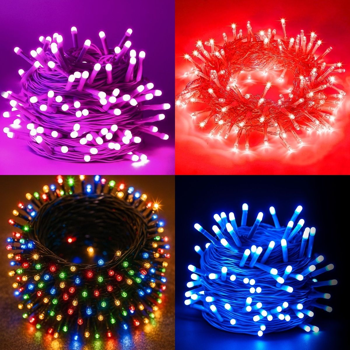 35 LEDs 10 m Multicolor Steady Strip Rice Lights-image-40