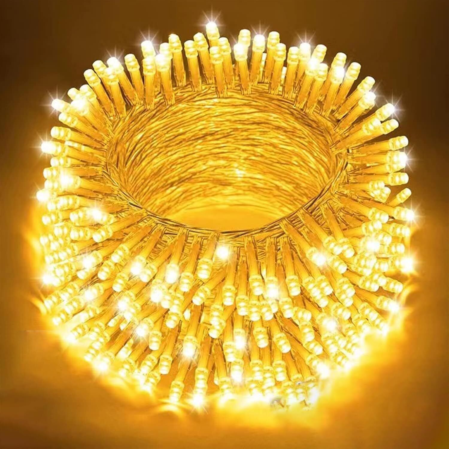 56 LEDs 20 m Yellow Steady Bulb Rice Lights-image-42