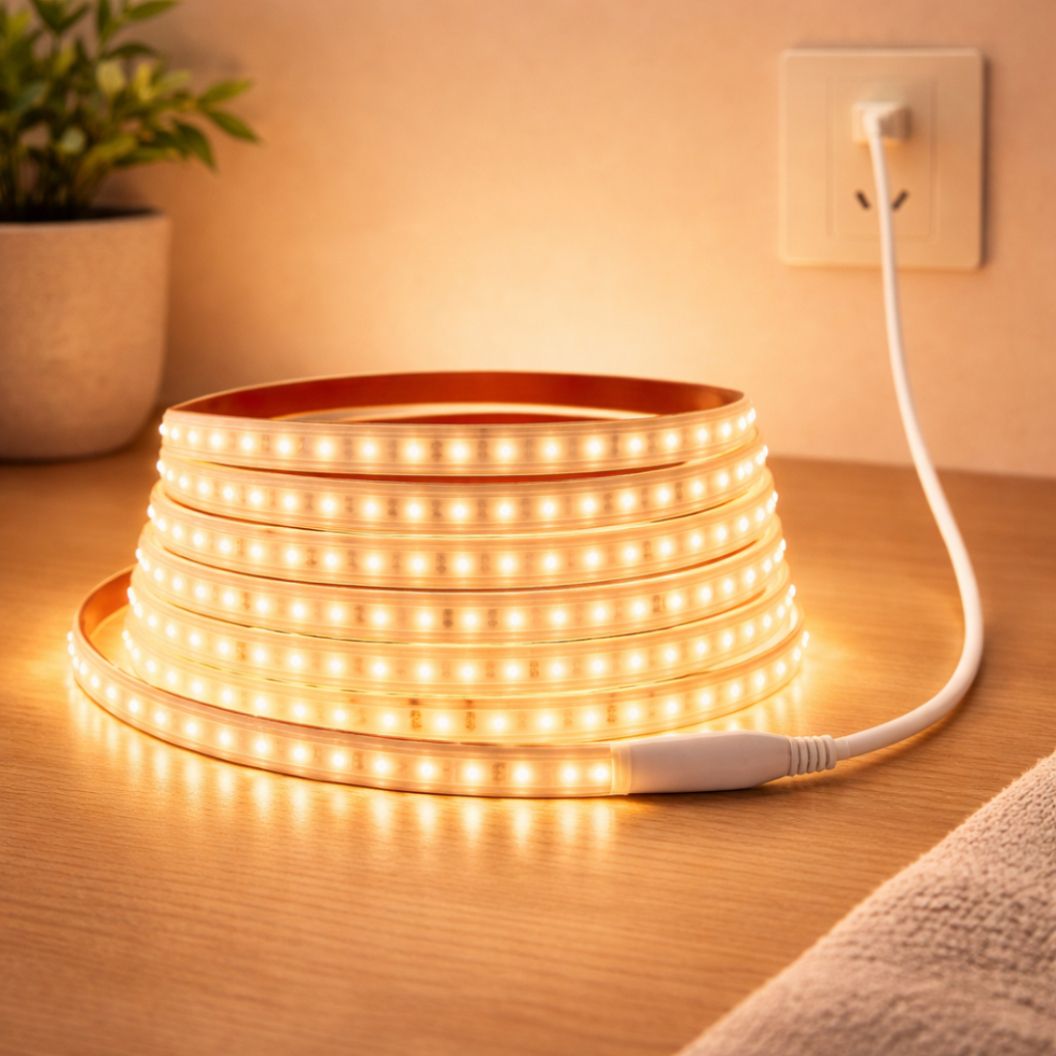 600 LEDs 5 m Yellow Steady Strip Rice Lights-image-33