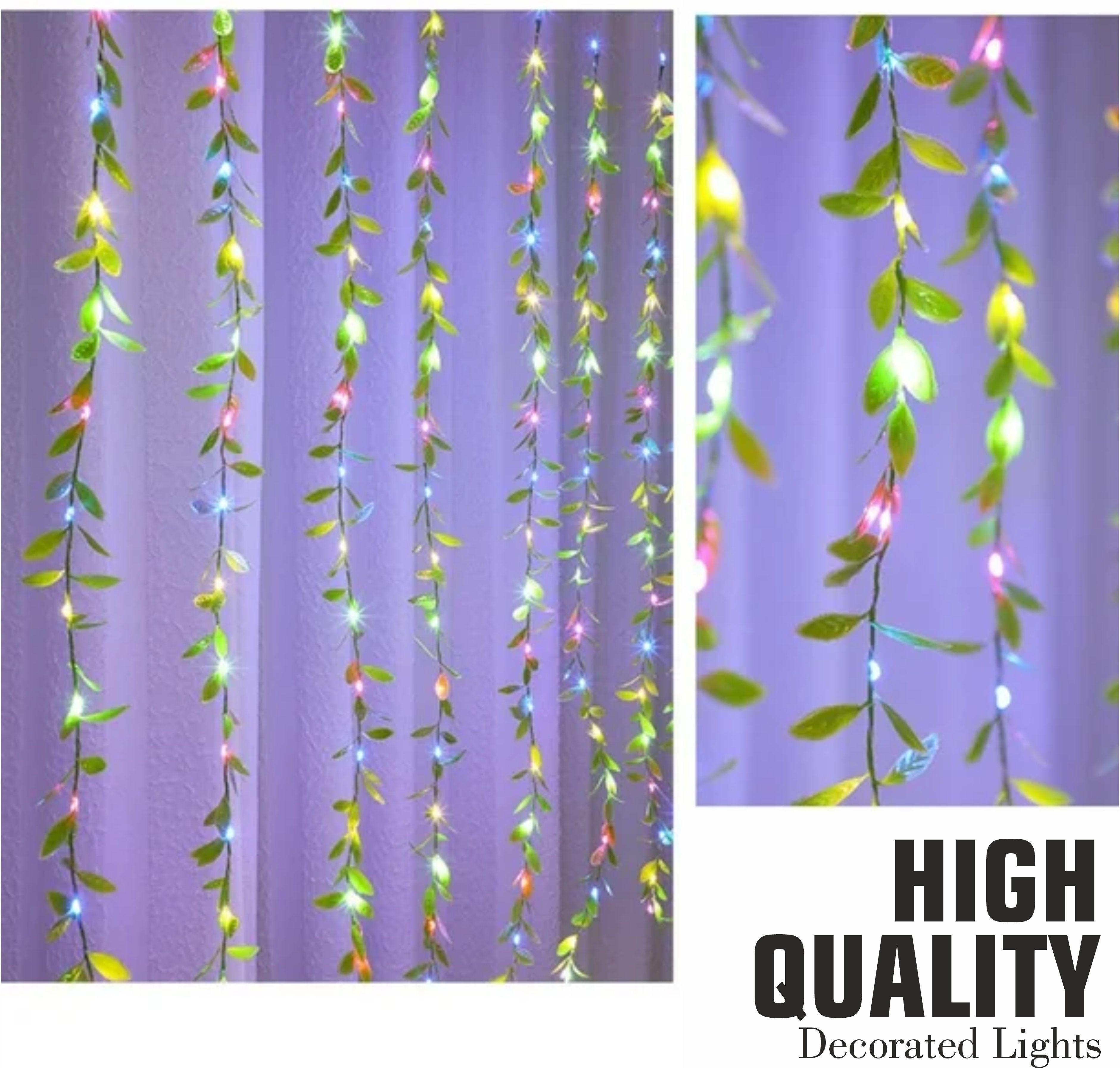 138 LEDs 10 m Multicolor Flickering Leaf Rice Lights-image-39