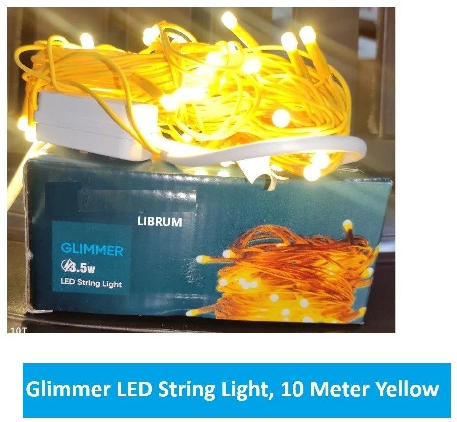 100 LEDs 10 m Yellow Steady String Rice Lights-image-46