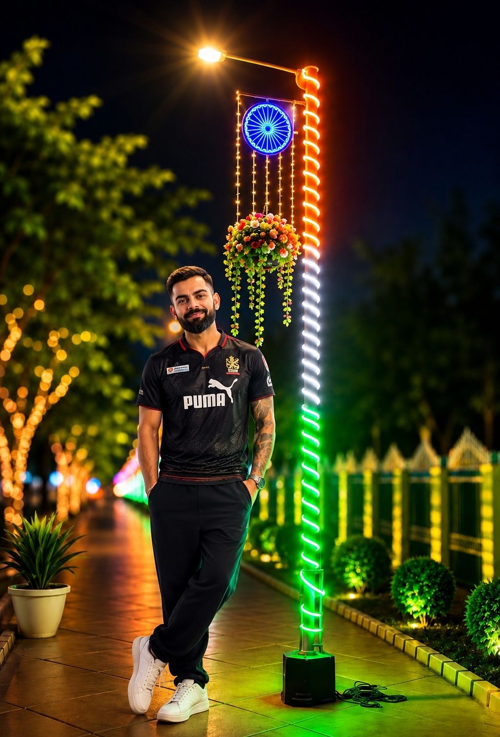 1500 LEDs 15 m Orange, White, Green Steady Strip Rice Lights-image-11