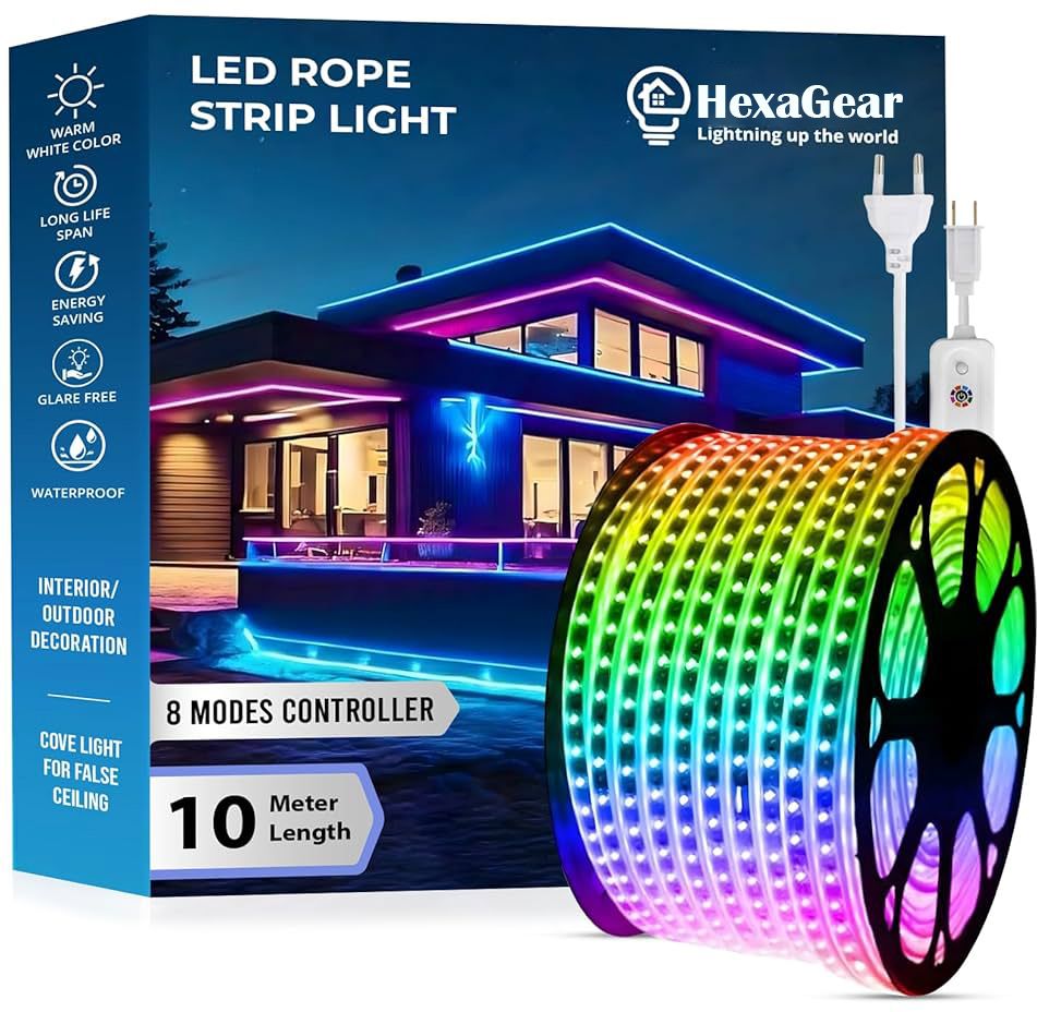 1300 LEDs 10 m Multicolor Flickering Strip Rice Lights-image-35