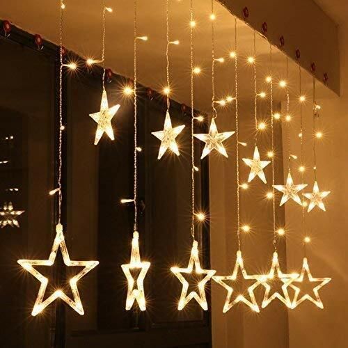 Star Curtain String Decorative Chain Plastic Light Hanging Chain Rod