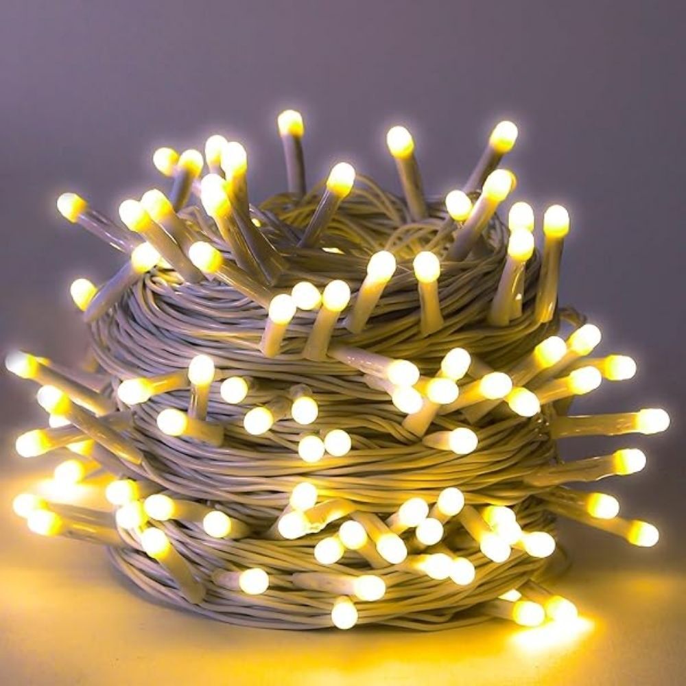 38 LEDs 12 m Yellow Steady String Rice Lights-image-28