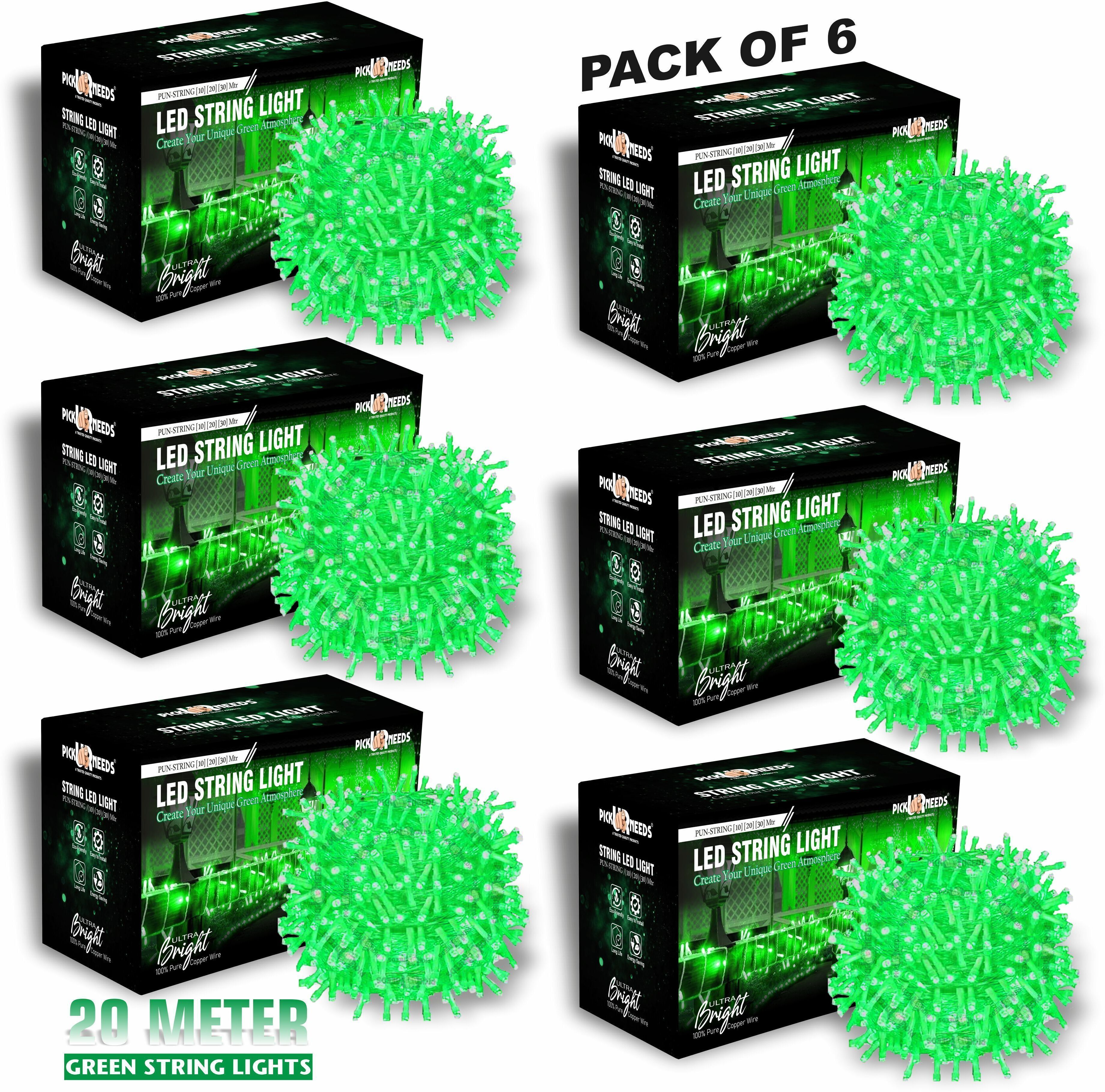 pick ur needs 60 LEDs 20 m Green Steady String Rice Lights-picture-30