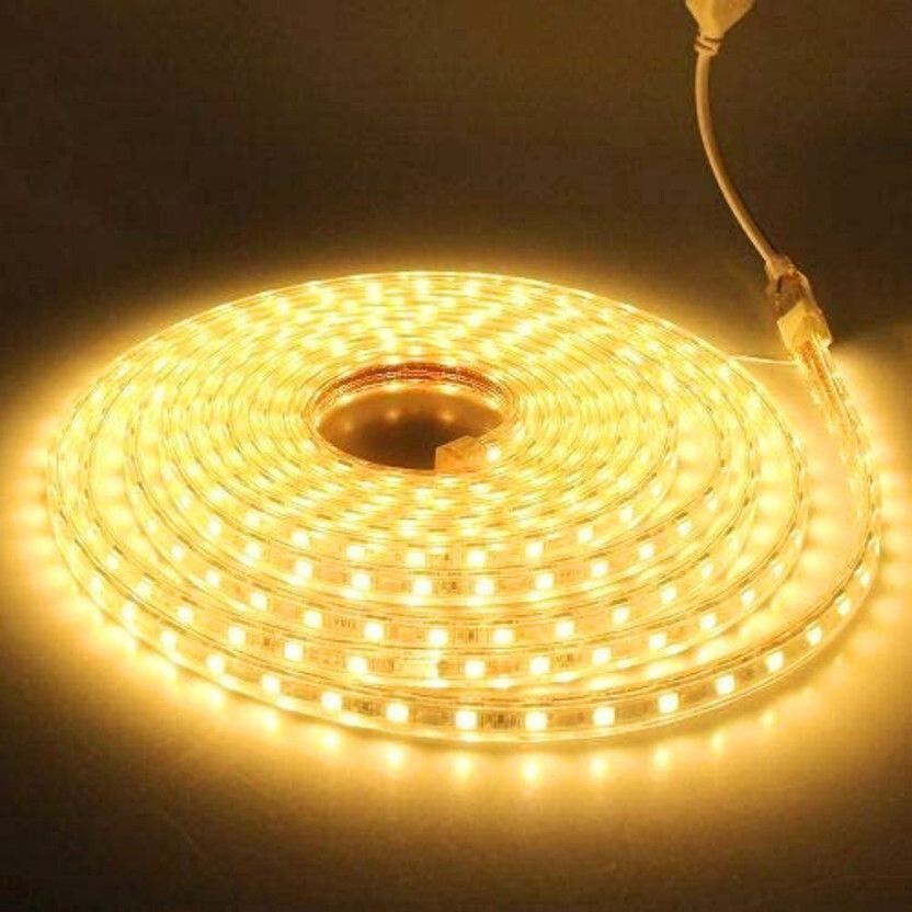 1200 LEDs 5 m Yellow Steady Strip Rice Lights