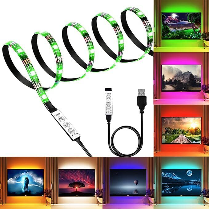 pesca 30 LEDs 1 m Multicolor Color Changing Strip Rice Lights-picture-1