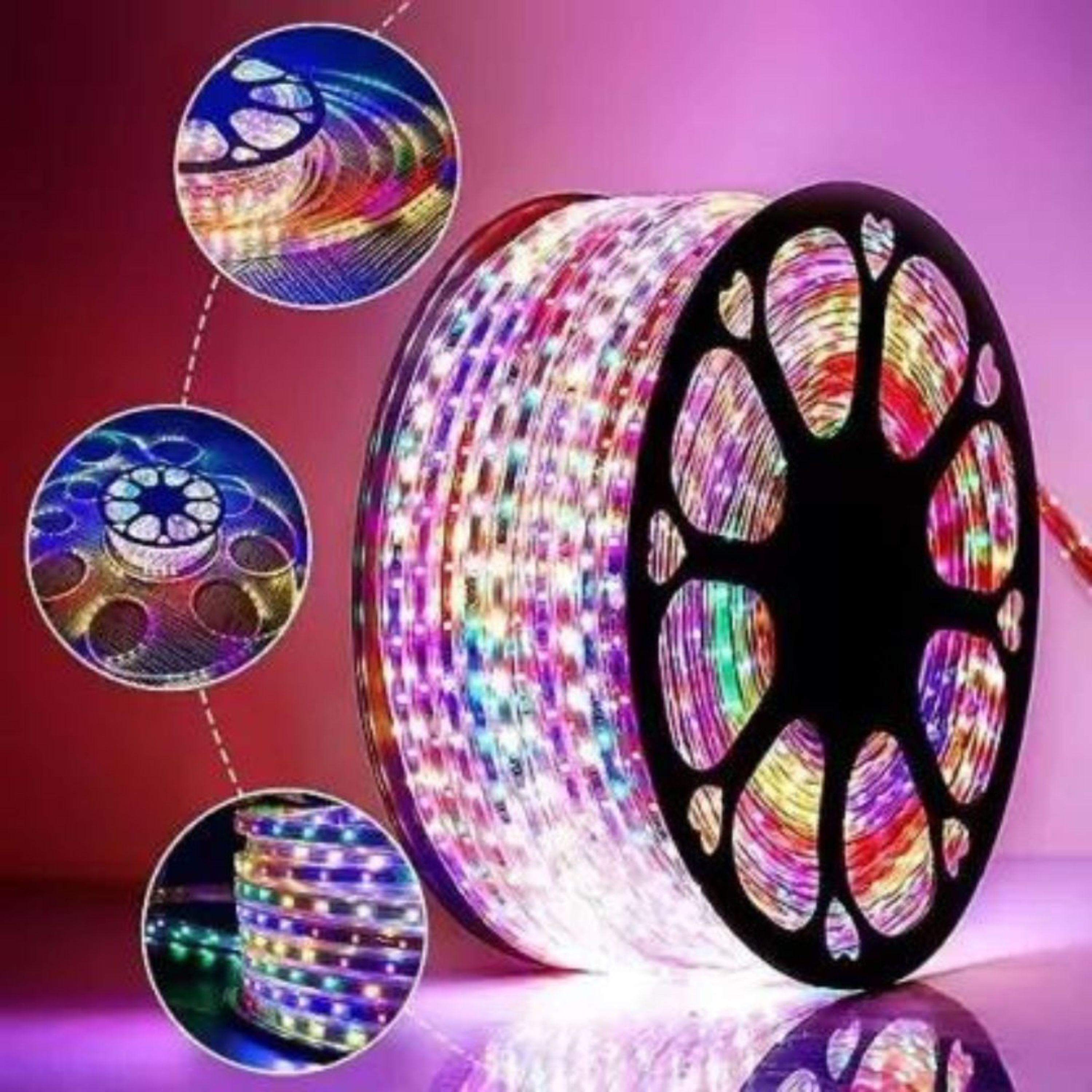1200 LEDs 20 m Multicolor Steady Strip Rice Lights-image-12