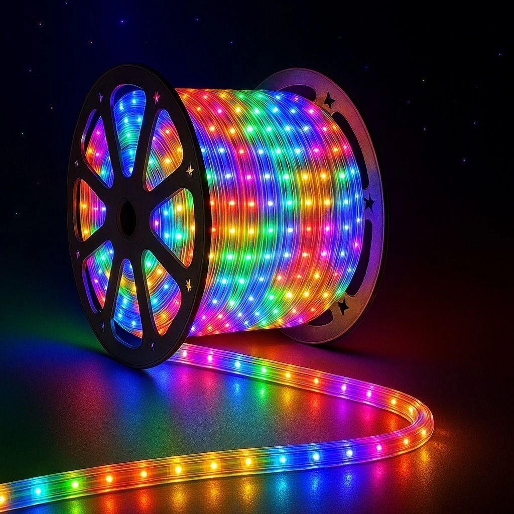 peafowl wholesale 1200 LEDs 10 m Multicolor Steady Strip Rice Lights-picture-10