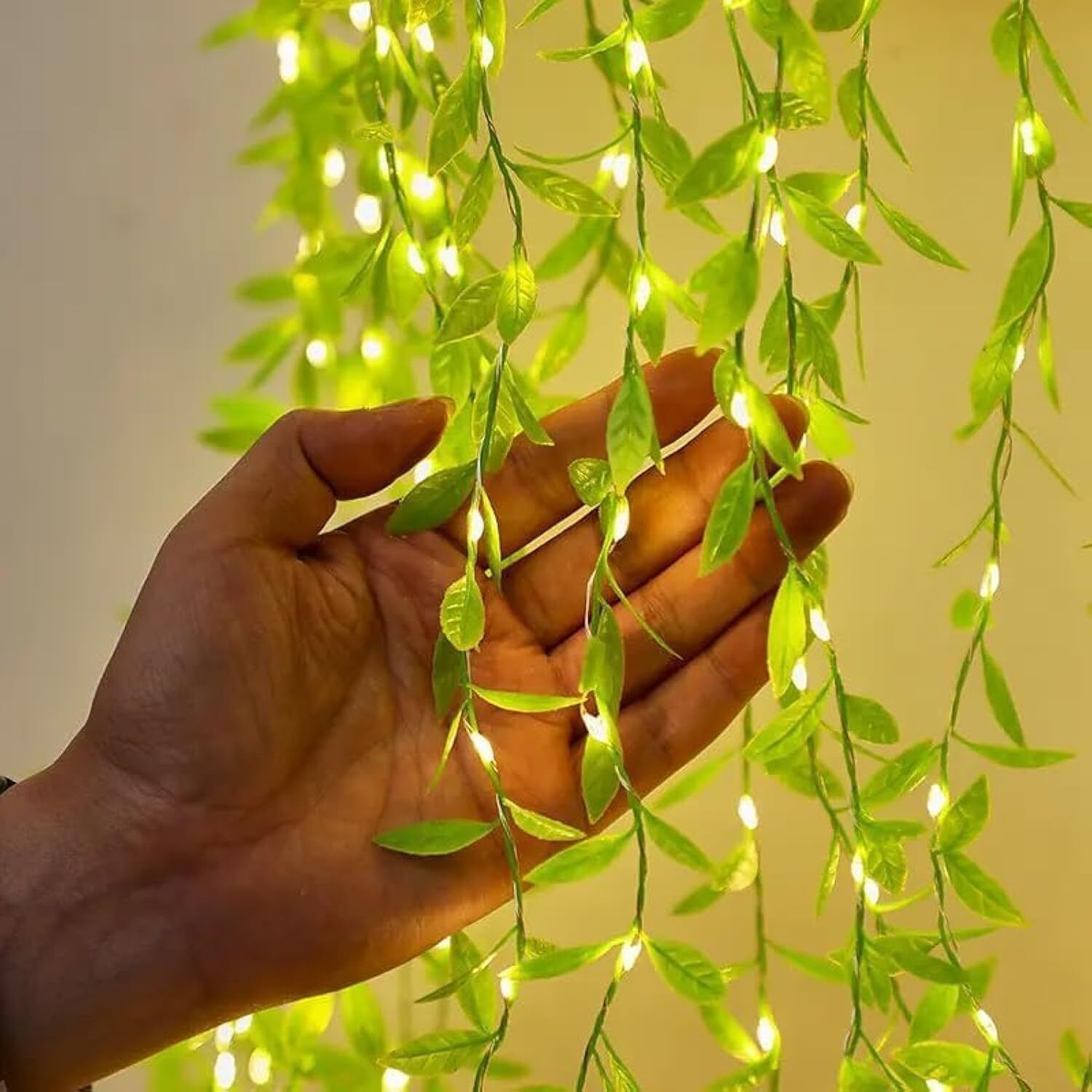 coscat 250 LEDs 3 m Yellow Flickering, Steady Leaf Rice Lights-picture-31