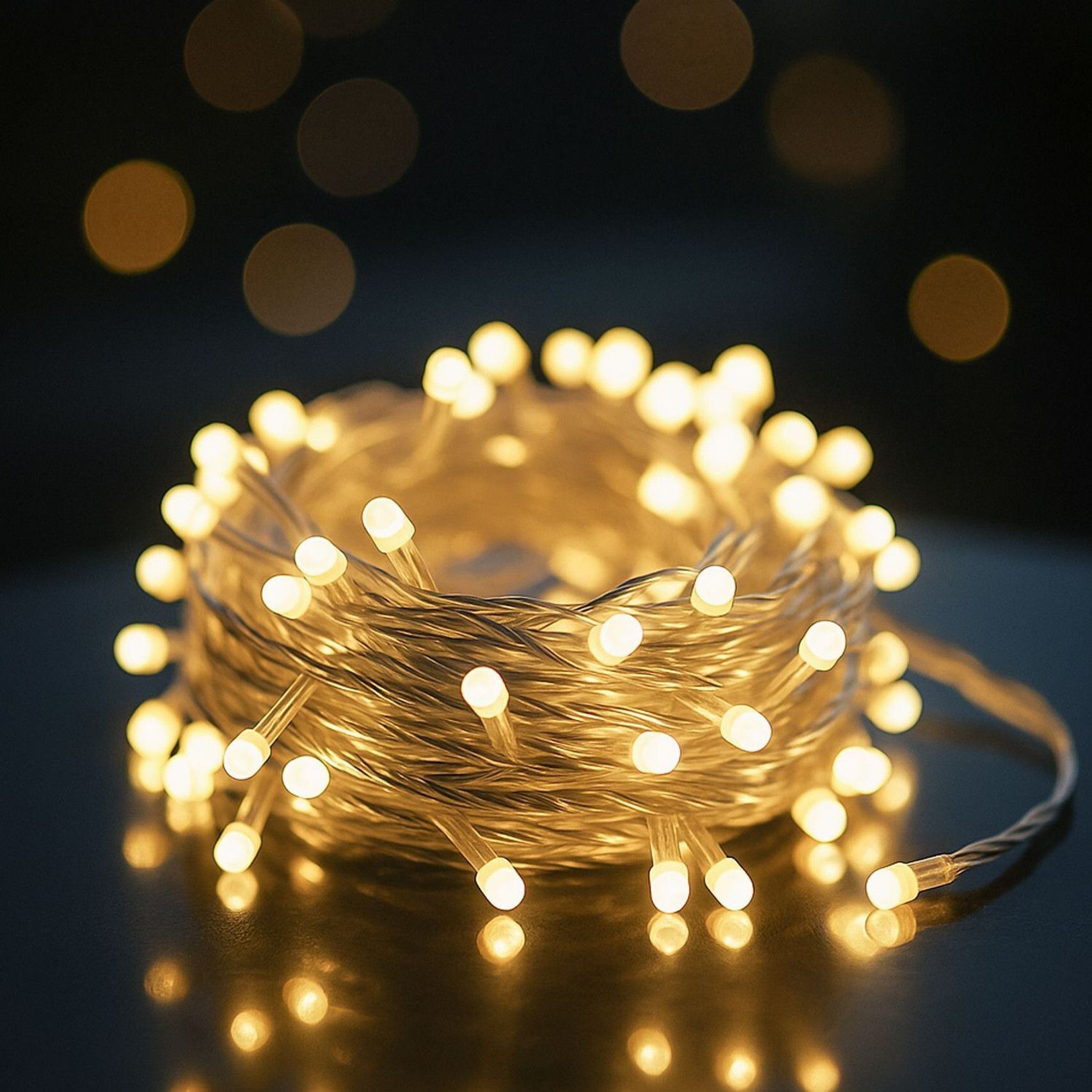 36 LEDs 10.5 m Yellow, White Steady String Rice Lights-image-33