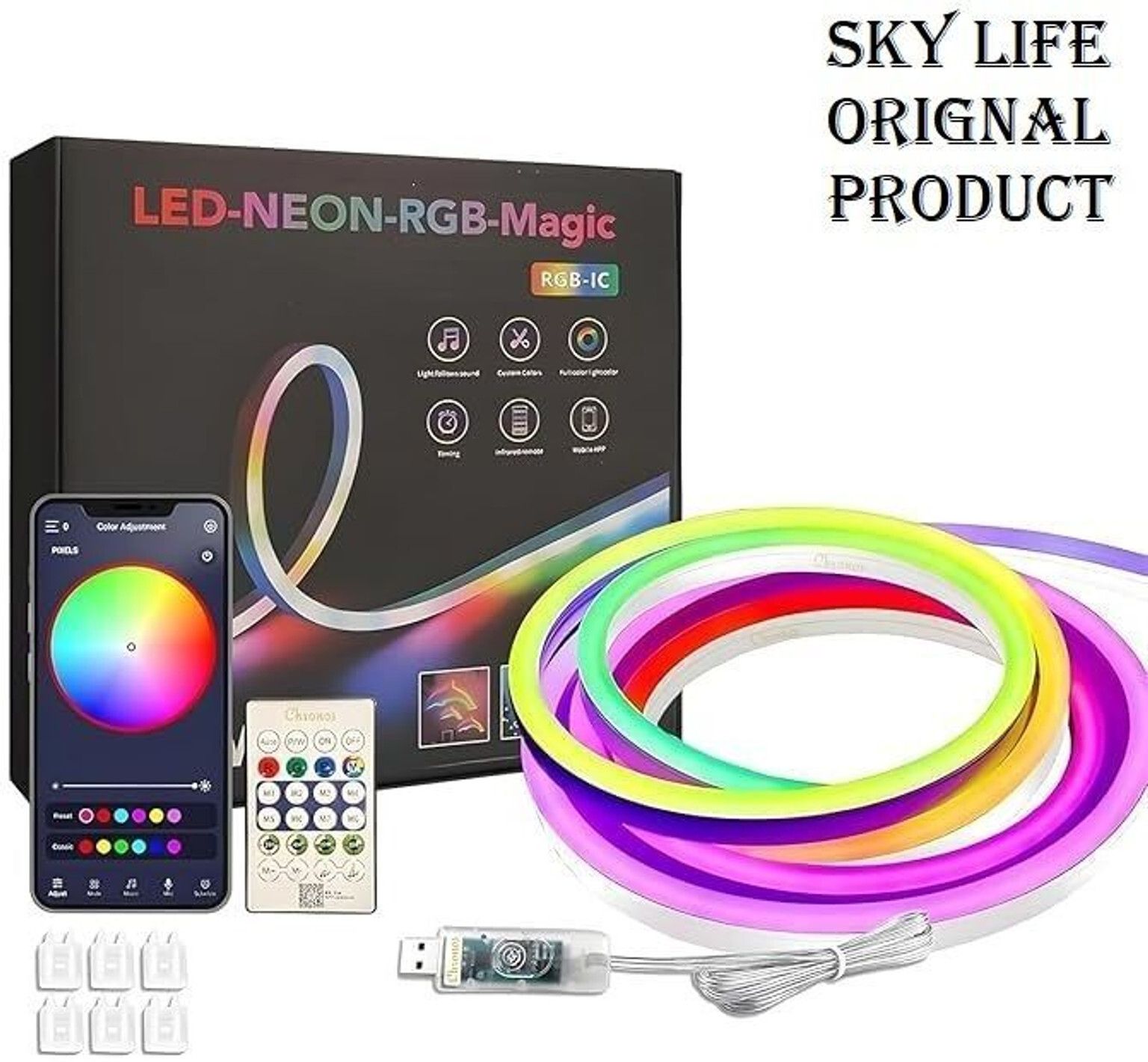 elecrtic elite 2500 LEDs 5 m Multicolor Color Changing, Flickering, Steady Strip Rice Lights-picture-27