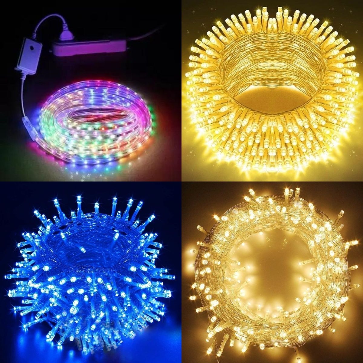 nkxik 35 LEDs 10 m Multicolor Steady Strip Rice Lights-picture-27