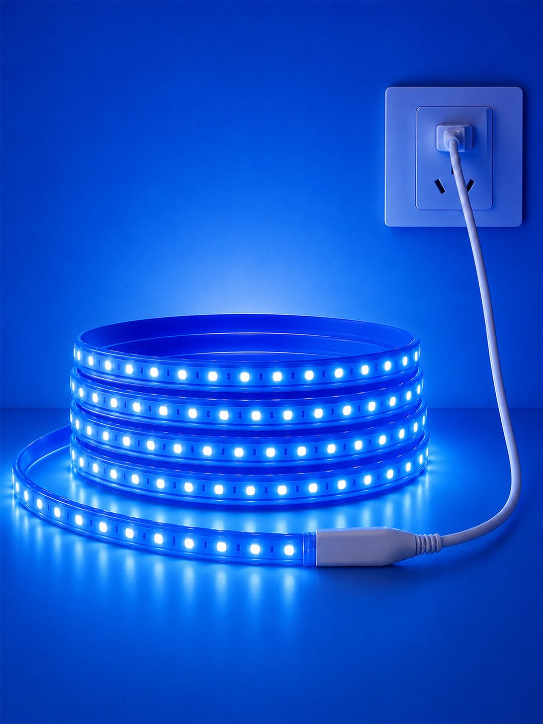 900 LEDs 15 m Blue Steady Strip Rice Lights-image-13
