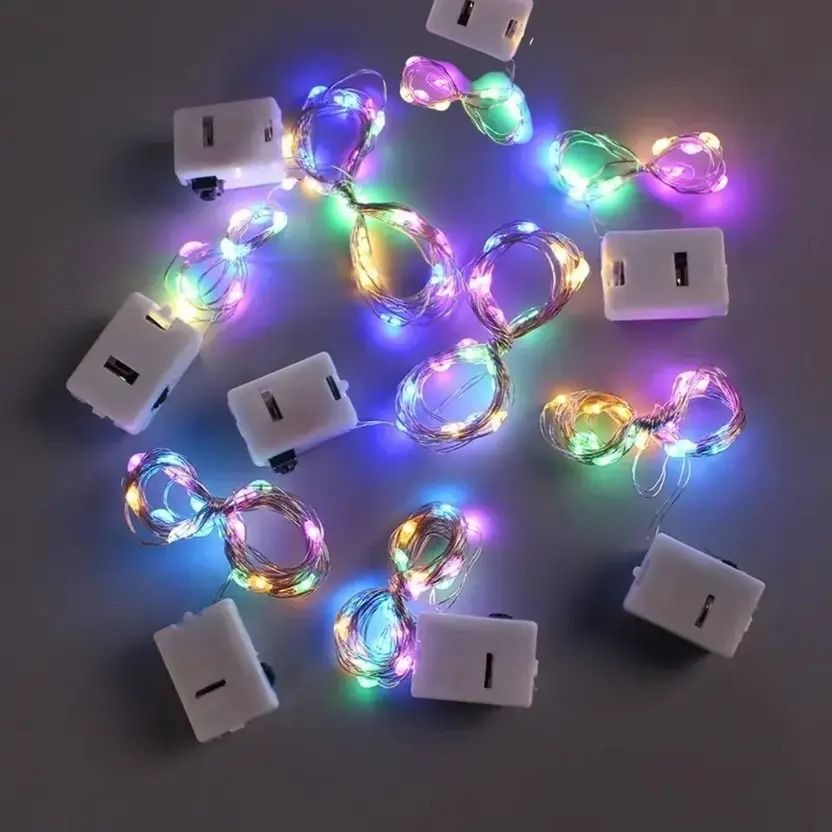 20 LEDs 2 m Multicolor Flickering String Rice Lights-image-23
