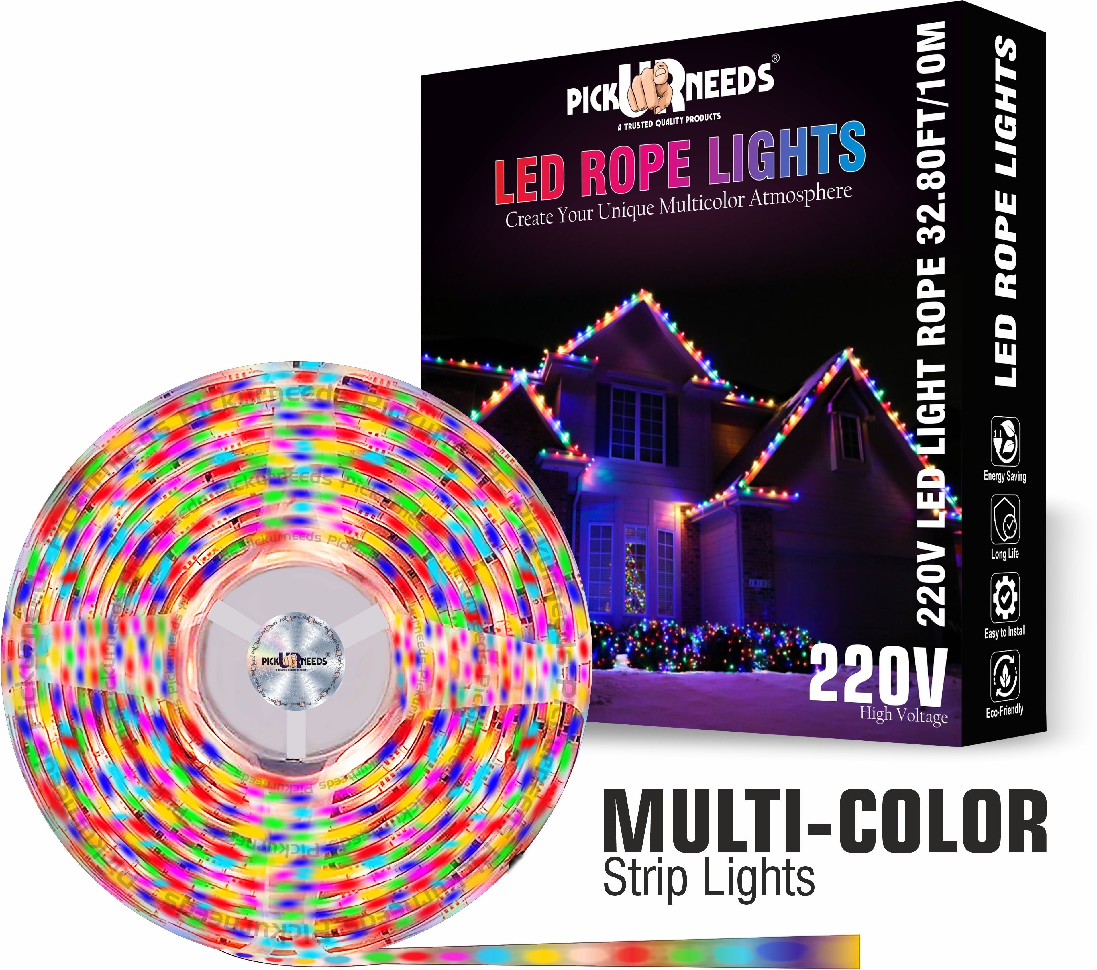 pick ur needs 1200 LEDs 10 m Multicolor Steady Strip Rice Lights-picture-10