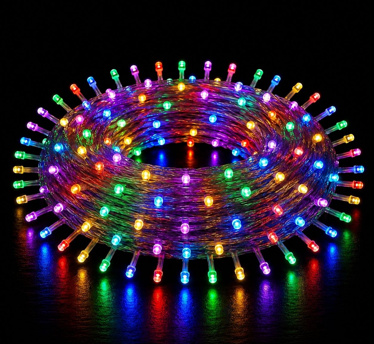 72 LEDs 25 m Multicolor Flickering, Color Changing Ball Rice Lights-image-22