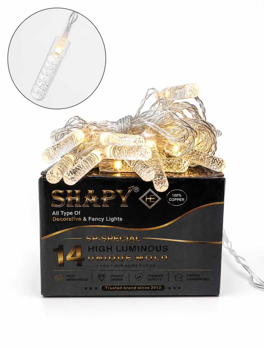 shapy 14 LEDs 5 m Transparent Flickering Candy Rice Lights-picture-42