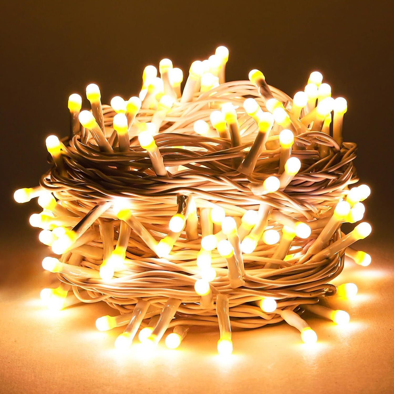 40 LEDs 11 m Gold Steady String Rice Lights-image-29