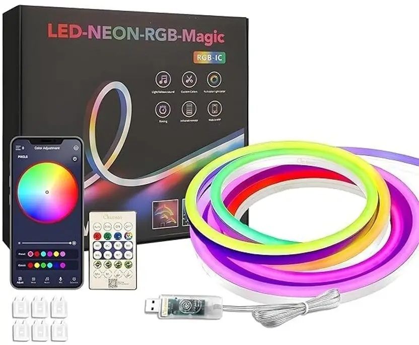 longitude 2000 LEDs 5 m Multicolor Color Changing, Flickering, Steady Strip Rice Lights-picture-15